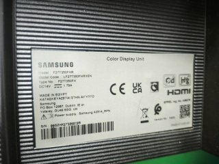 Pantalla Samsung Negra