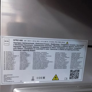 Congelador acero inoxidable marca METRO