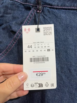 Pantalón jean Barrel Zara
