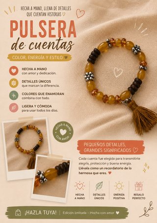 Pulsera hecha a mano