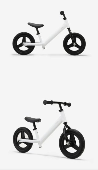 Bicicleta de equilibrio infantil blanca