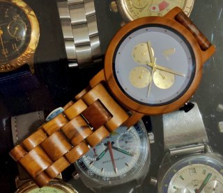 Orologio da polso in legno quarzo