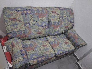 Sofá de 2 plazas estampado