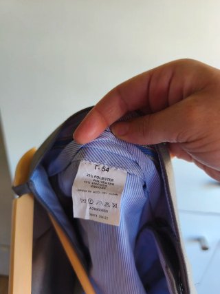 Traje completo hombre gris
