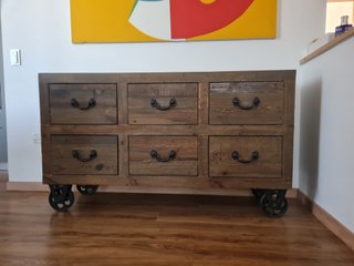 Mobile contenitore legno stile industriale