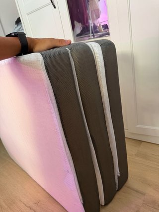 Colchón/sillón de bambú plegable