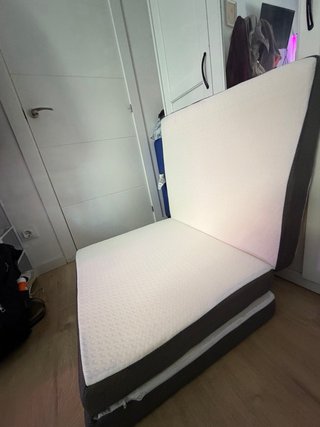 Colchón/sillón de bambú plegable