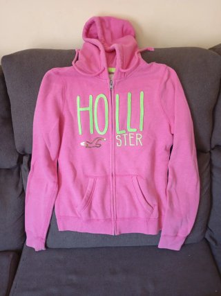 Sudadera Hollister Rosa y Verde