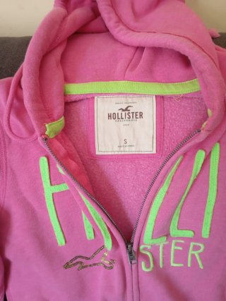 Sudadera Hollister Rosa y Verde