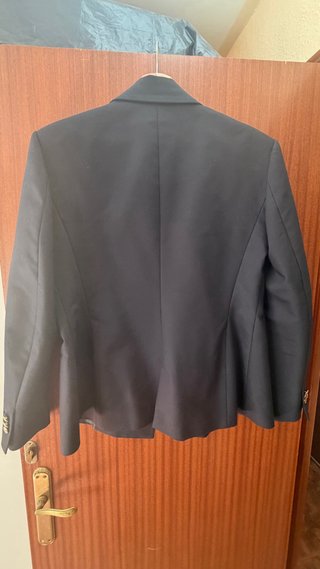 Americana Zara Negra Doble Botonadura