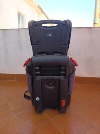 Silla de coche Recaro gris y roja