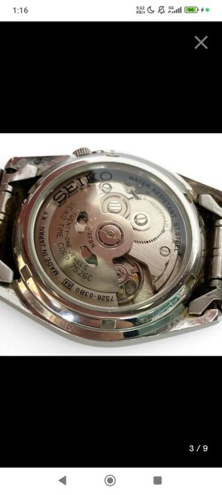 Reloj Seiko modelo Seiko 5m reloj para hombre.