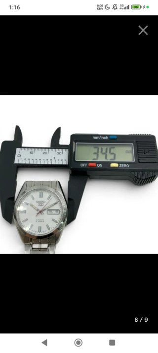 Reloj Seiko modelo Seiko 5m reloj para hombre.
