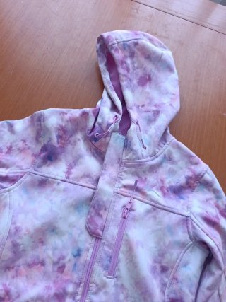 Chaqueta deportiva niña rosa y morada 12 años