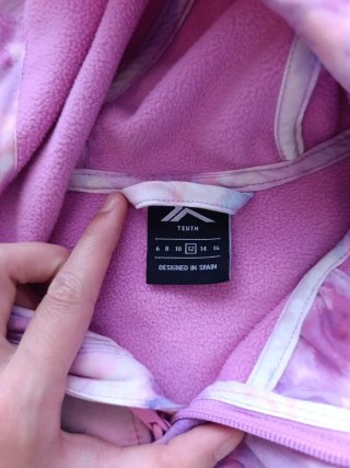 Chaqueta deportiva niña rosa y morada 12 años