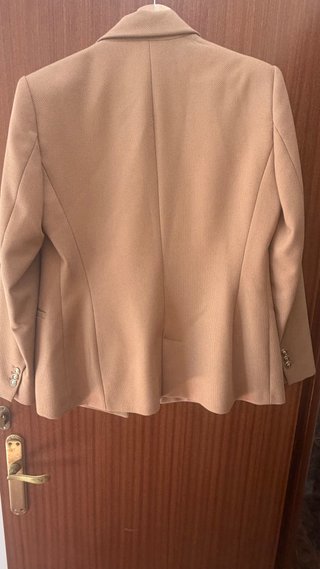 Americana Camel Zara Doble Botonadura