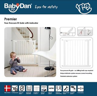 BabyDan Premier puerta seguridad bebé montaje