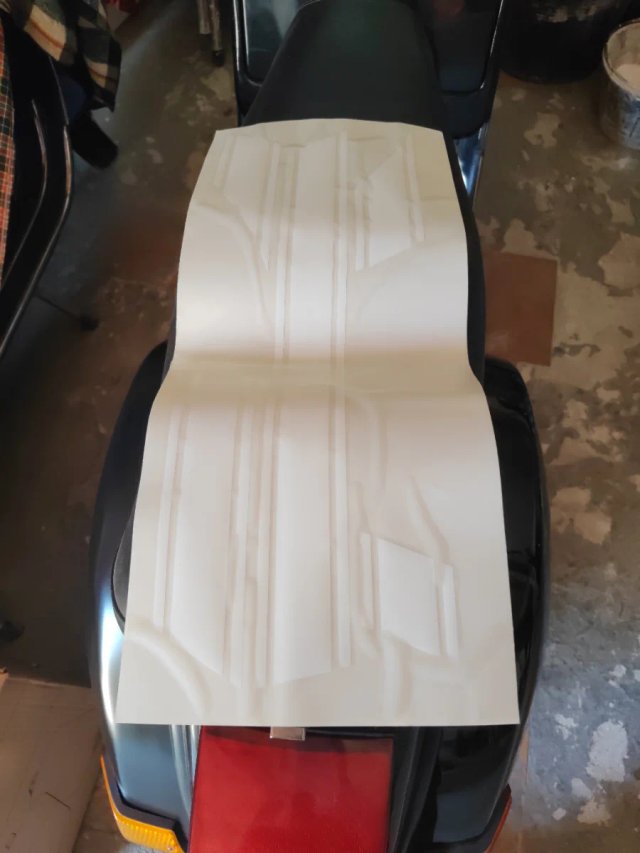 Adhesivo Vespa Primavera Blanco
