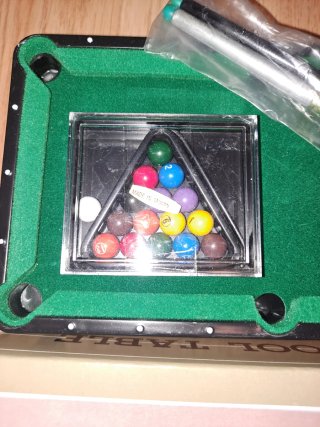 Mini mesa de billar americano con accesorios
