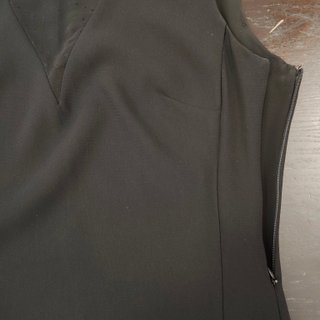 Mango Suit abito estivo tubino nero pizzo pois S