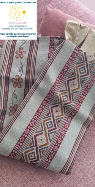 Pack jacquard 2Cortinas trebillas.Env.gratis