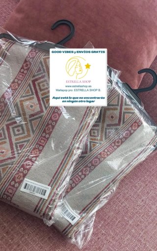 Pack jacquard 2Cortinas trebillas.Env.gratis
