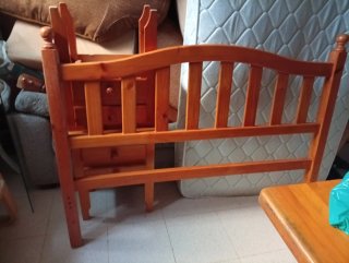 Cabecero madera provenzal