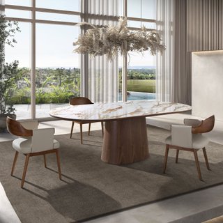 NOVEDAD REBAJA! Elegante gran mesa de comedor fija