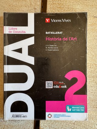 Història de l'Art, Batxillerat 2, Dual Llibre d...