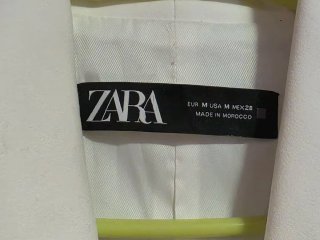 Chaleco Zara Blanco Talla Única