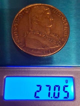 Moneda Oro 8 escudos Fernando VII 1811