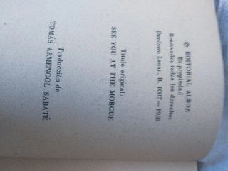 Libro antiguo El asesino llegó antes. 1958