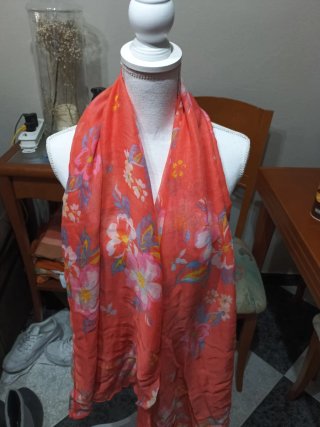 Pañuelo estampado multicolor