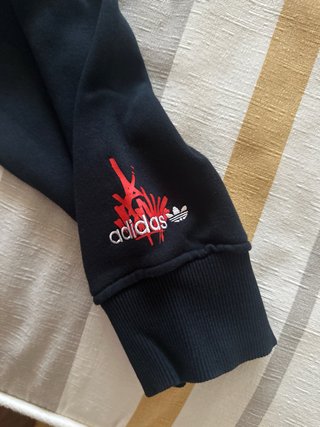 Sudadera Adidas Talla XL Negra y Roja