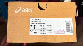 Zapatillas ASICS GEL 1130 rosas y plateado