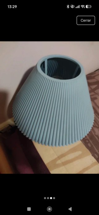 Lámpara de mesa azul