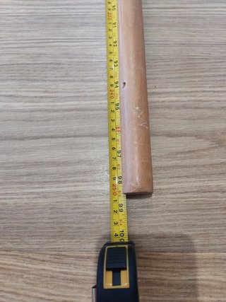 Barra Cortina Madera 250cm Completa