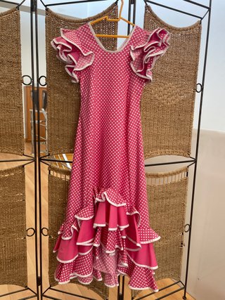 Vestido flamenca para niña con mantoncillo