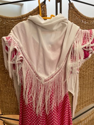 Vestido flamenca para niña con mantoncillo