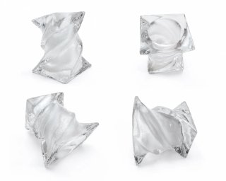 Tulipas de cristal para lámparas 6 unidades