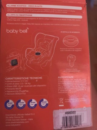 Baby Bell sensor antiabandono coche niños