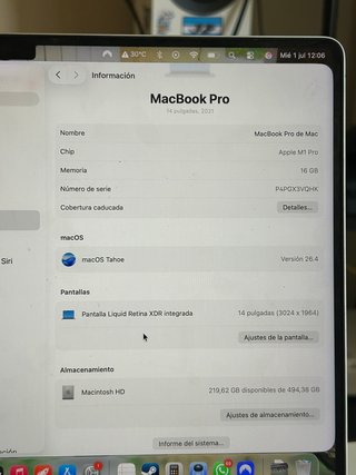 MacBook Pro M1 Pro 14 2021