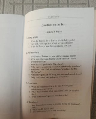 Libro "Joannaś Story and Others" 2o bachillerato