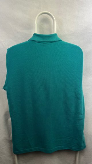 Polo Vintage Chemise Lacoste Verde Turquesa / Agua