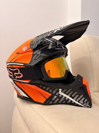 Casco airoh y gafas FOX