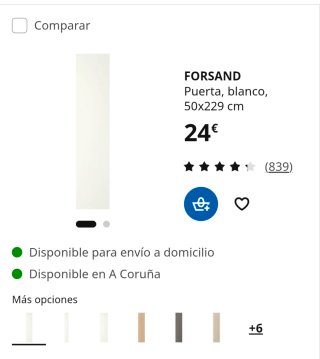 Puerta IKEA armario PAX