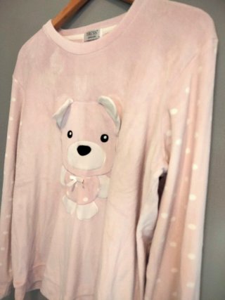Pijama oso polar rosa