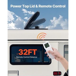 Ventola da tetto per camper, 14 pollici, 12V, pote