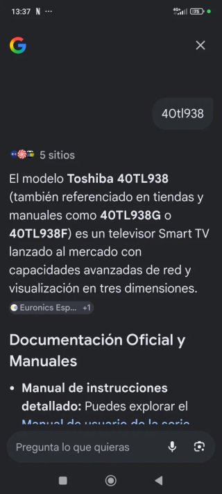 Smart TV Toshiba 40 Negro