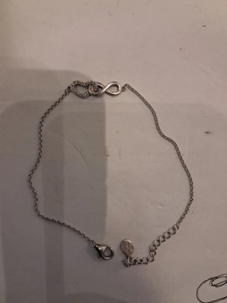 Pulsera Plata Corazón Infinito